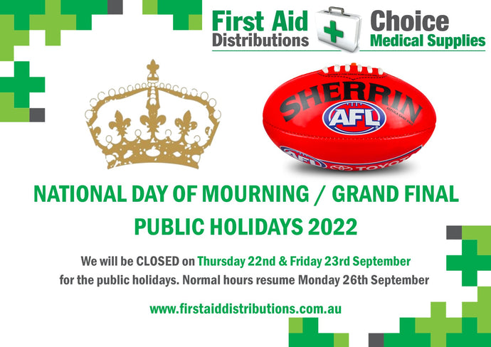 National Day of Mourning & AFL Public Holiday 2022