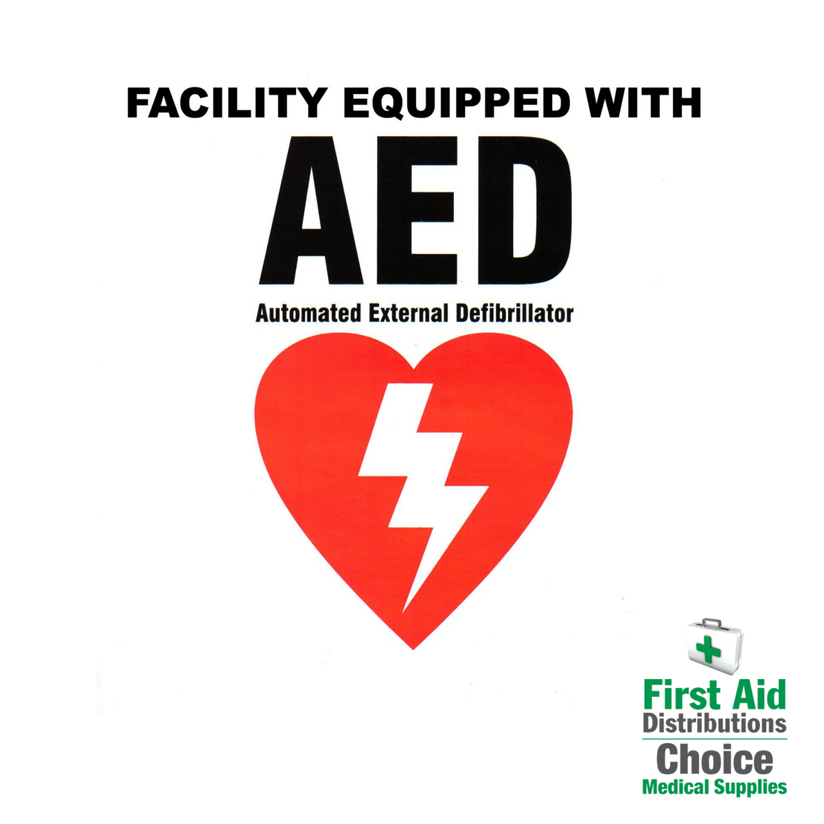Defibrillators signage First Aid Distributions