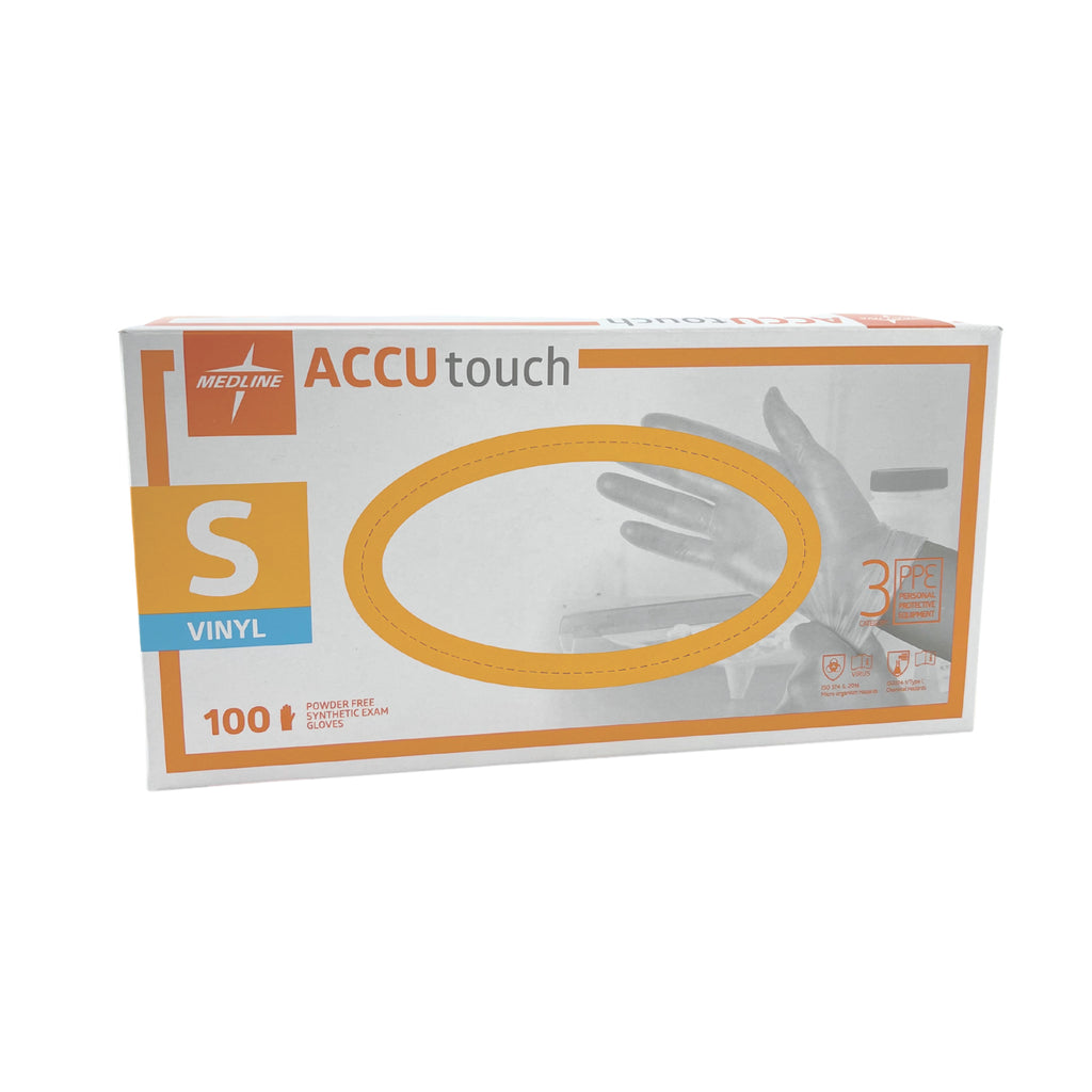 Accutouch Vinyl Clear Gloves Box 100