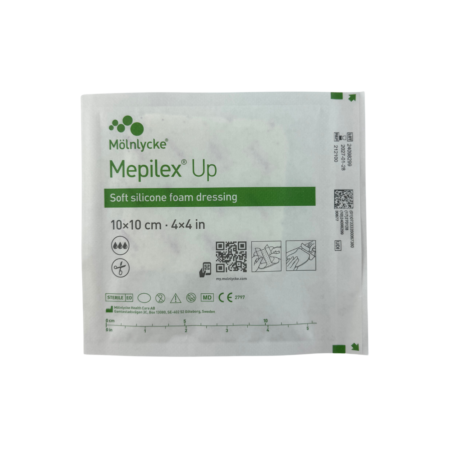 Mepilex UP Foam Dressing 10cm x 10cm Box (5)