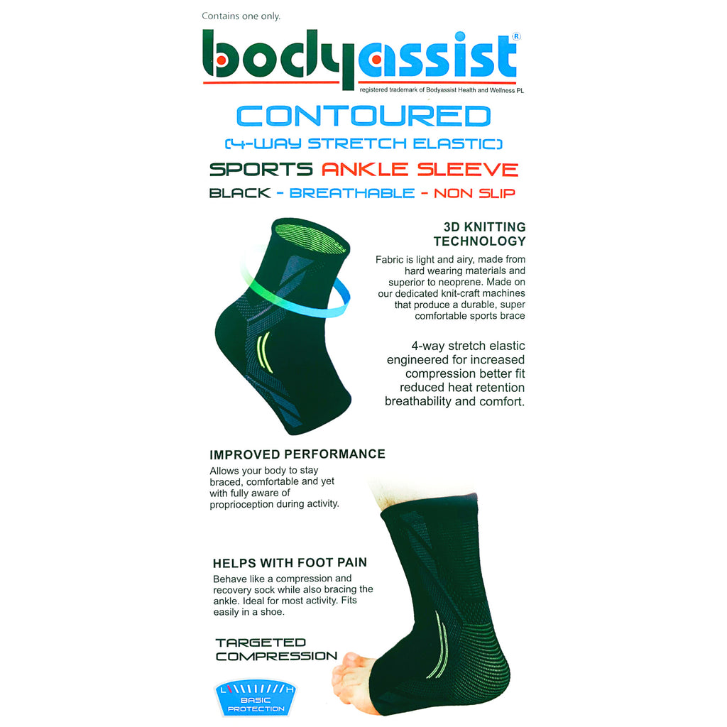 Contoured Sports Ankle Sleeve - Body Assist (1)