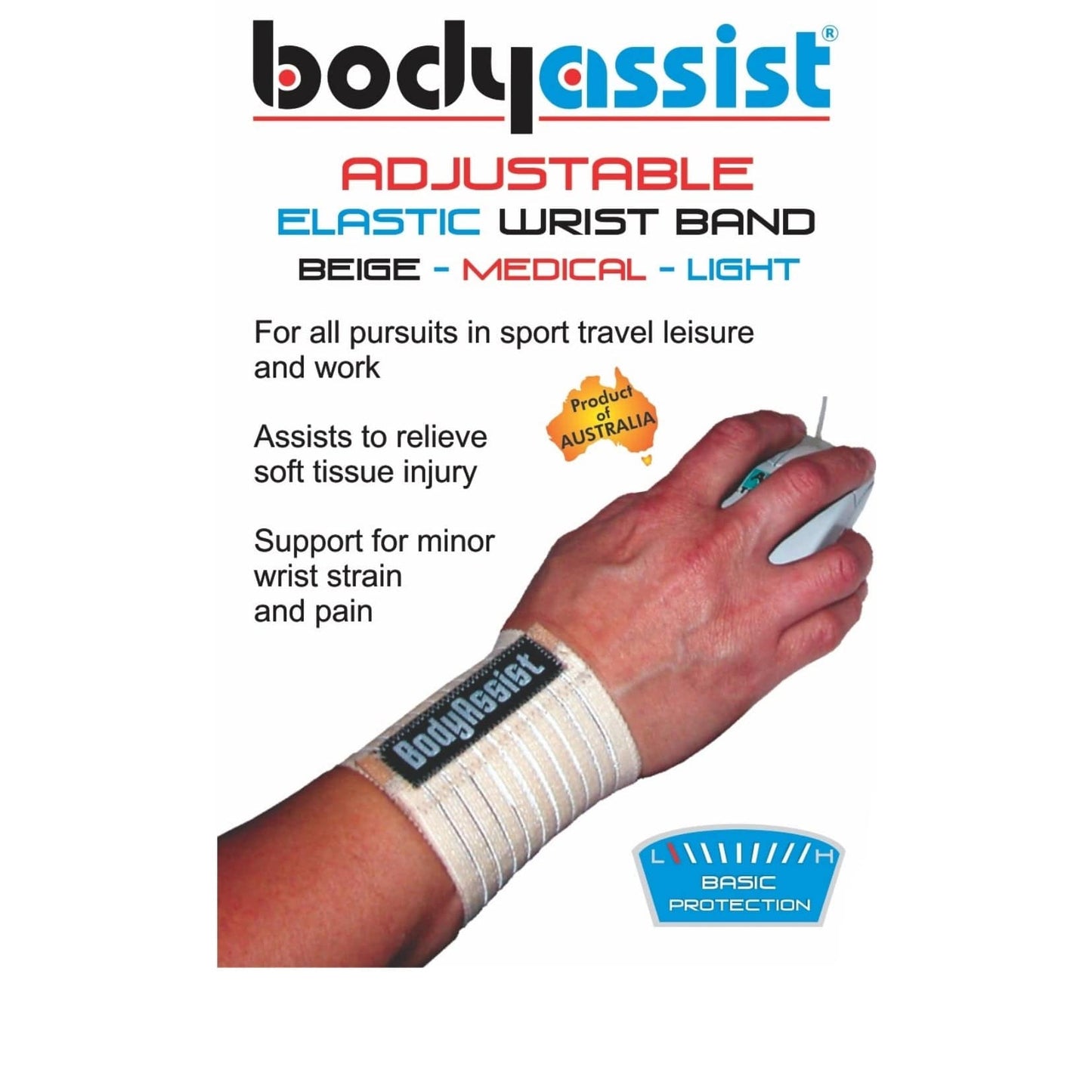 Adjustable Elastic Wrist Band - Body Assist (1) - First Aid Distributions
