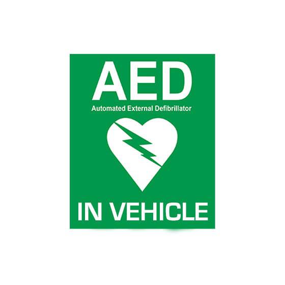 AED Vehicle Sticker (1) - First Aid Distributions