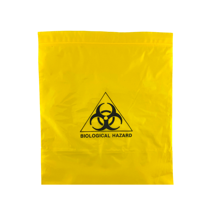 Biological Hazard Bag Yellow 25cm x 30cm (1)