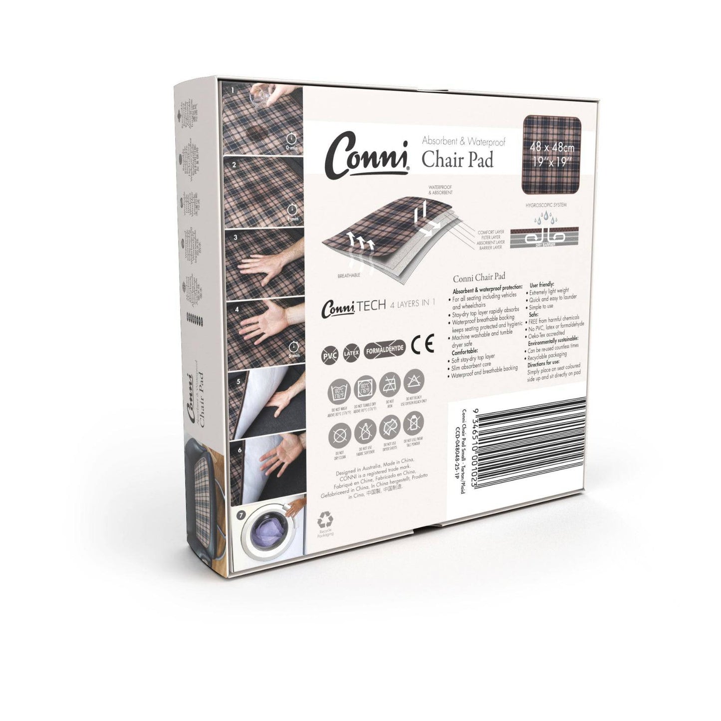 Conni Chair Pad Small - Tartan (1) - First Aid Distributions