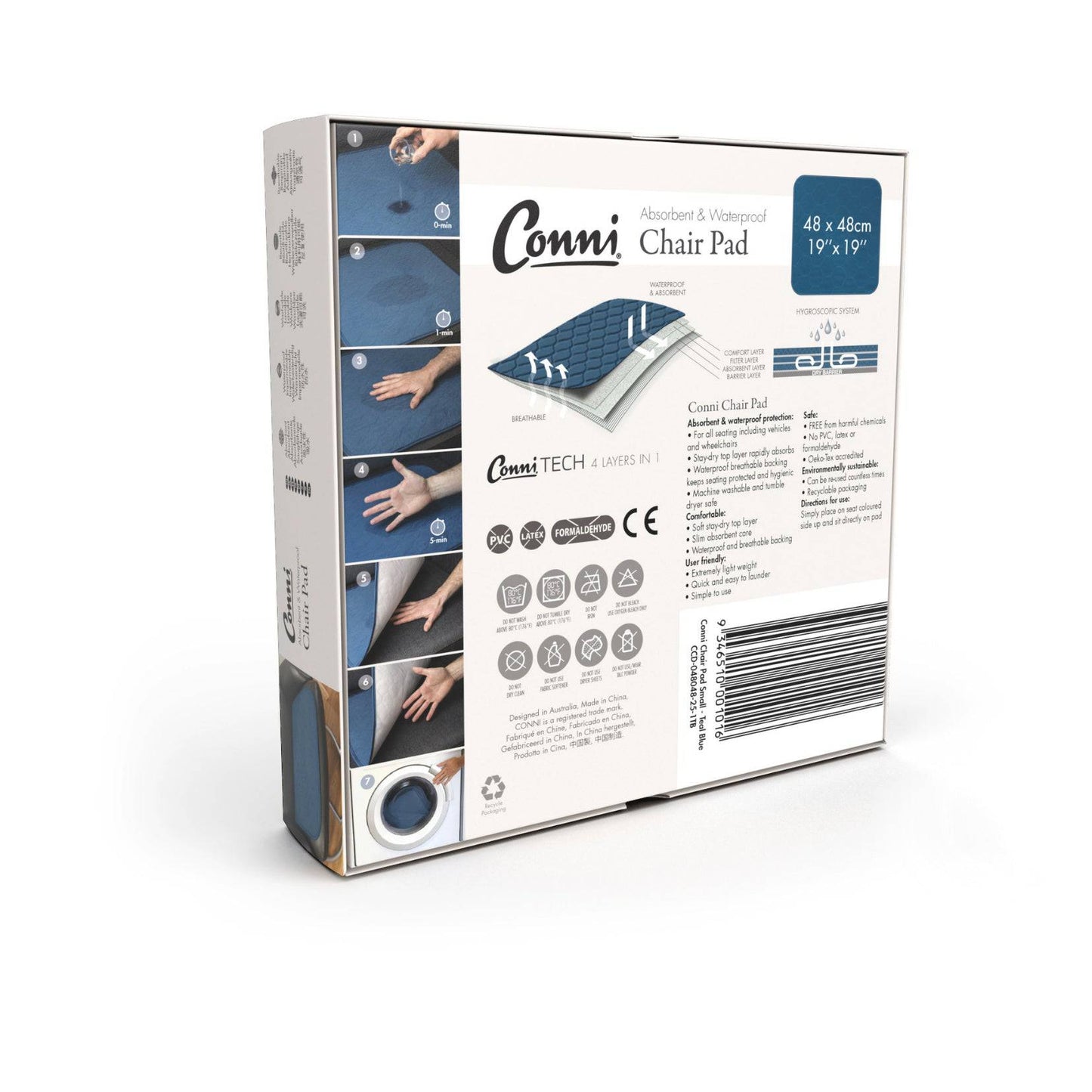 Conni Chair Pad Small - Teal Blue (1) - First Aid Distributions