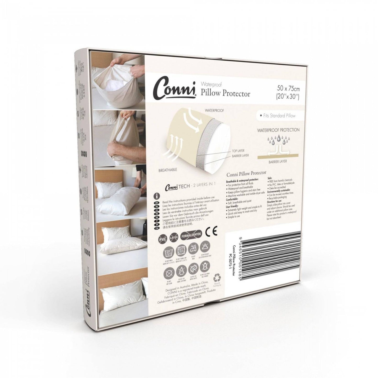 Conni Waterproof Pillow Protector (1) - First Aid Distributions