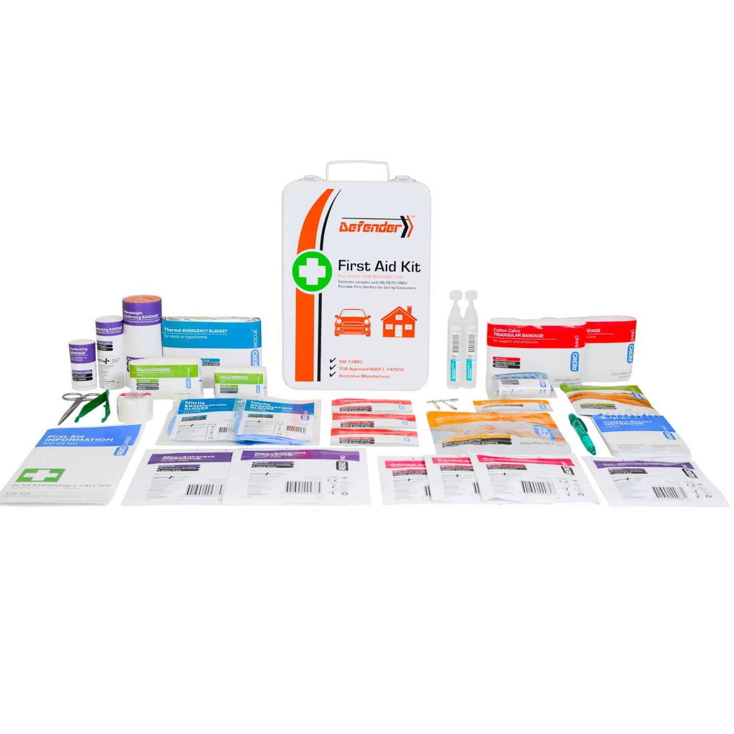 Defender Metal Case First Aid Kit - AFAK3M - First Aid Distributions