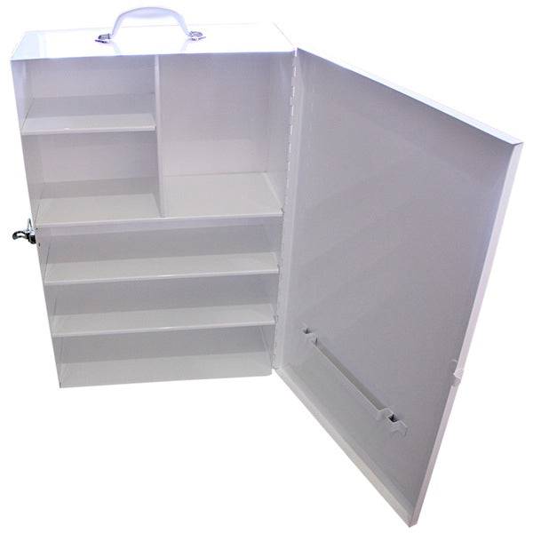 Empty First Aid Metal Cabinet Large - White (1) - First Aid Distributions