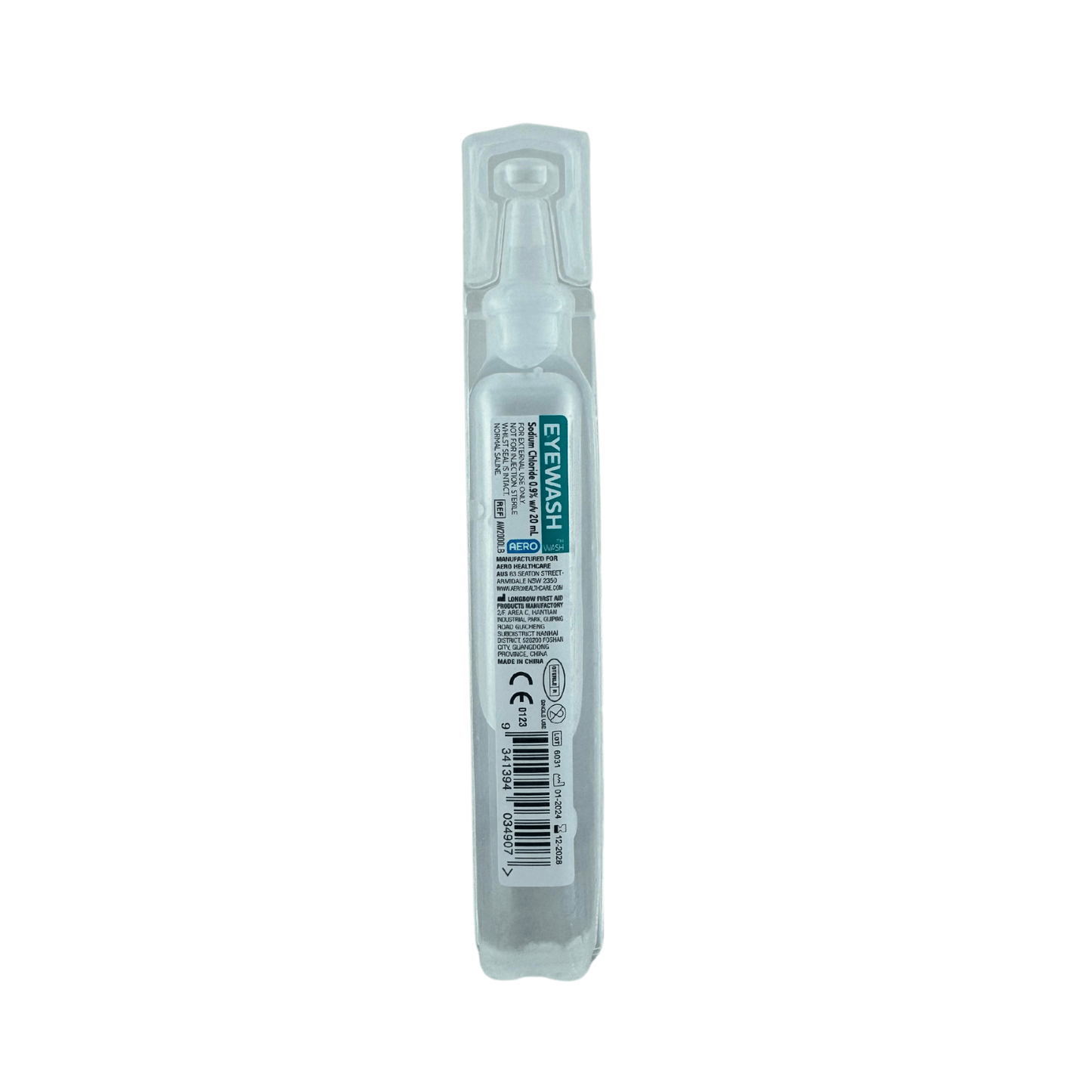 Eye and Wound Wash Saline 20ml Aero (1) - First Aid Distributions