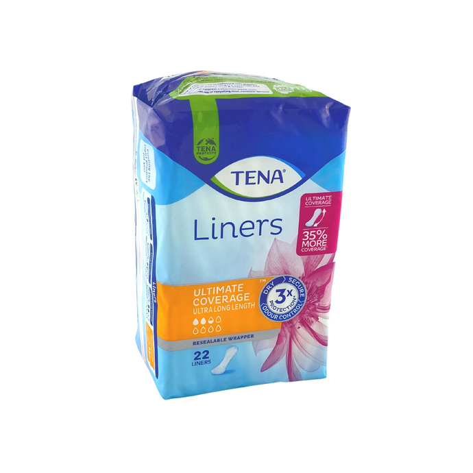 Tena Liner Ultra Long Liner 2.5 drops pk 22