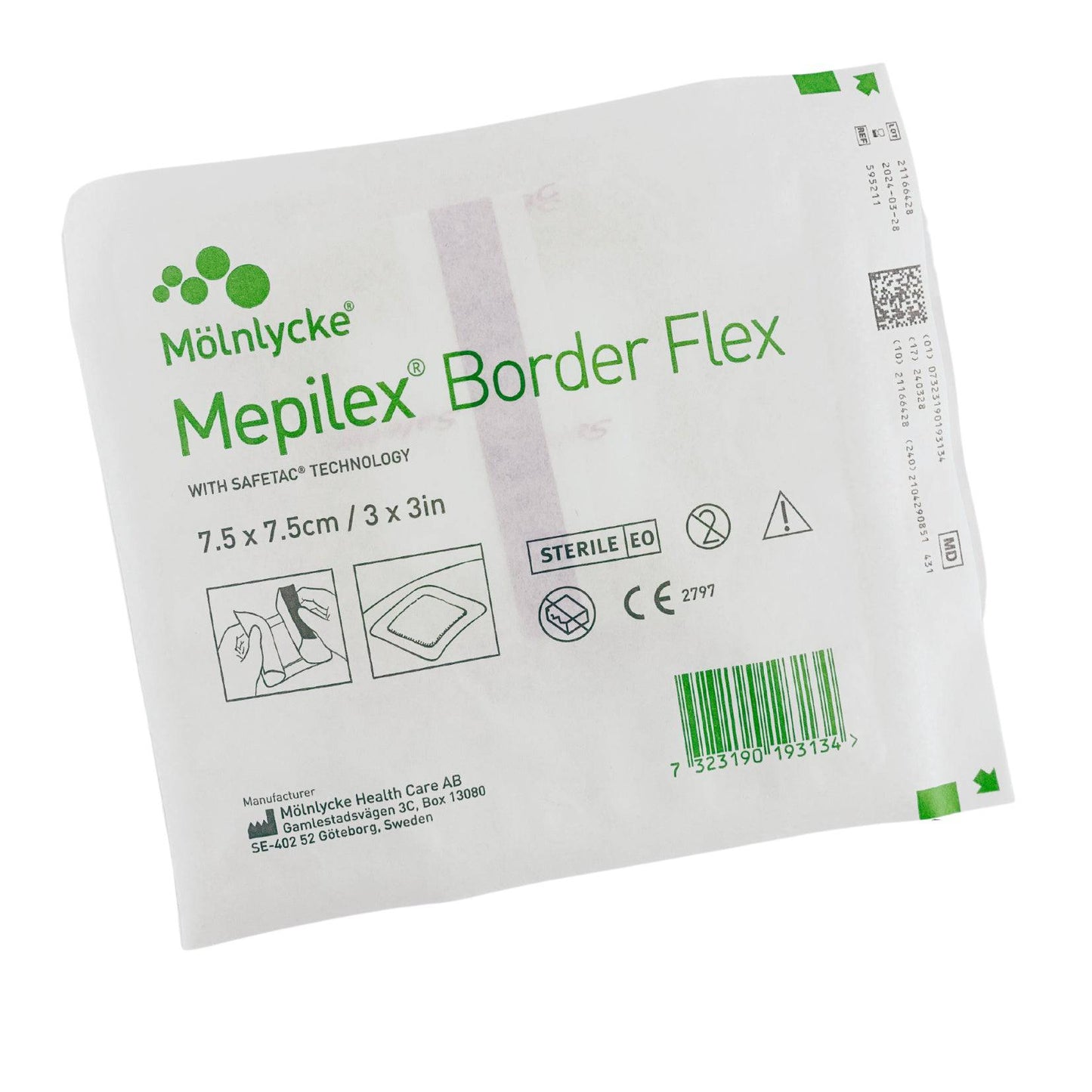 Mepilex Border Flex 7.5cm x 7.5cm Box (10) - First Aid Distributions
