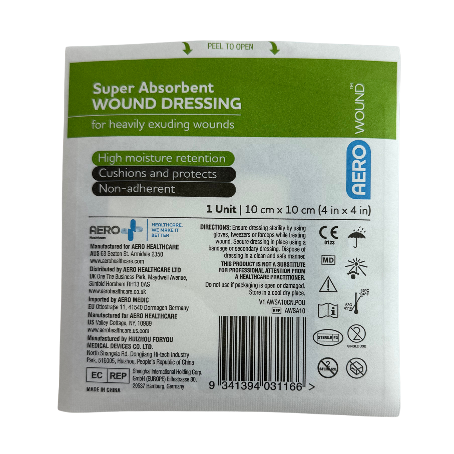 Aero Super Absorbent Wound Dressing (1) - First Aid Distributions
