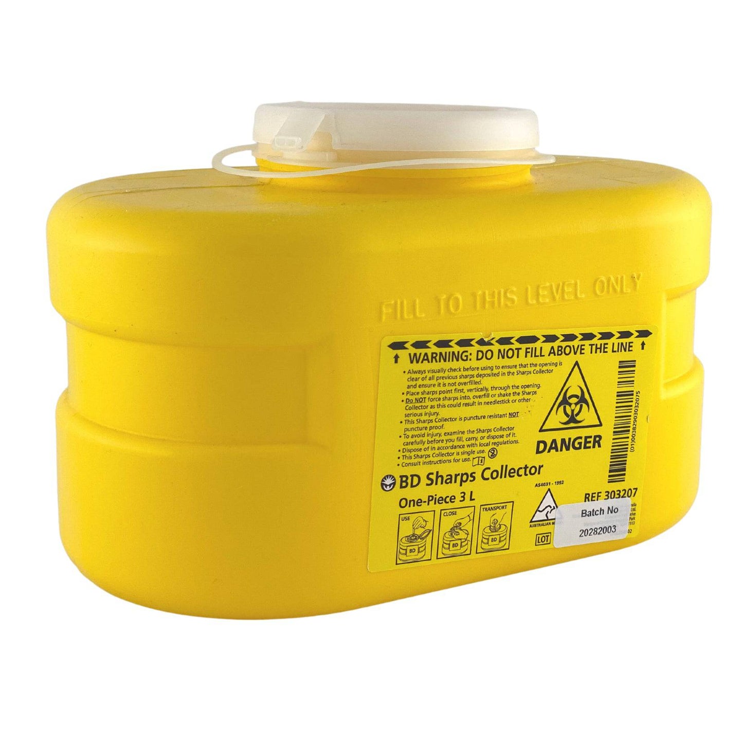Sharps Disposal Container 3L - BD (1) - First Aid Distributions