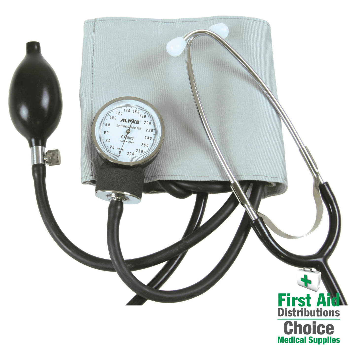 Sphygmomanometer Aneroid with Stethoscope (1) - First Aid Distributions