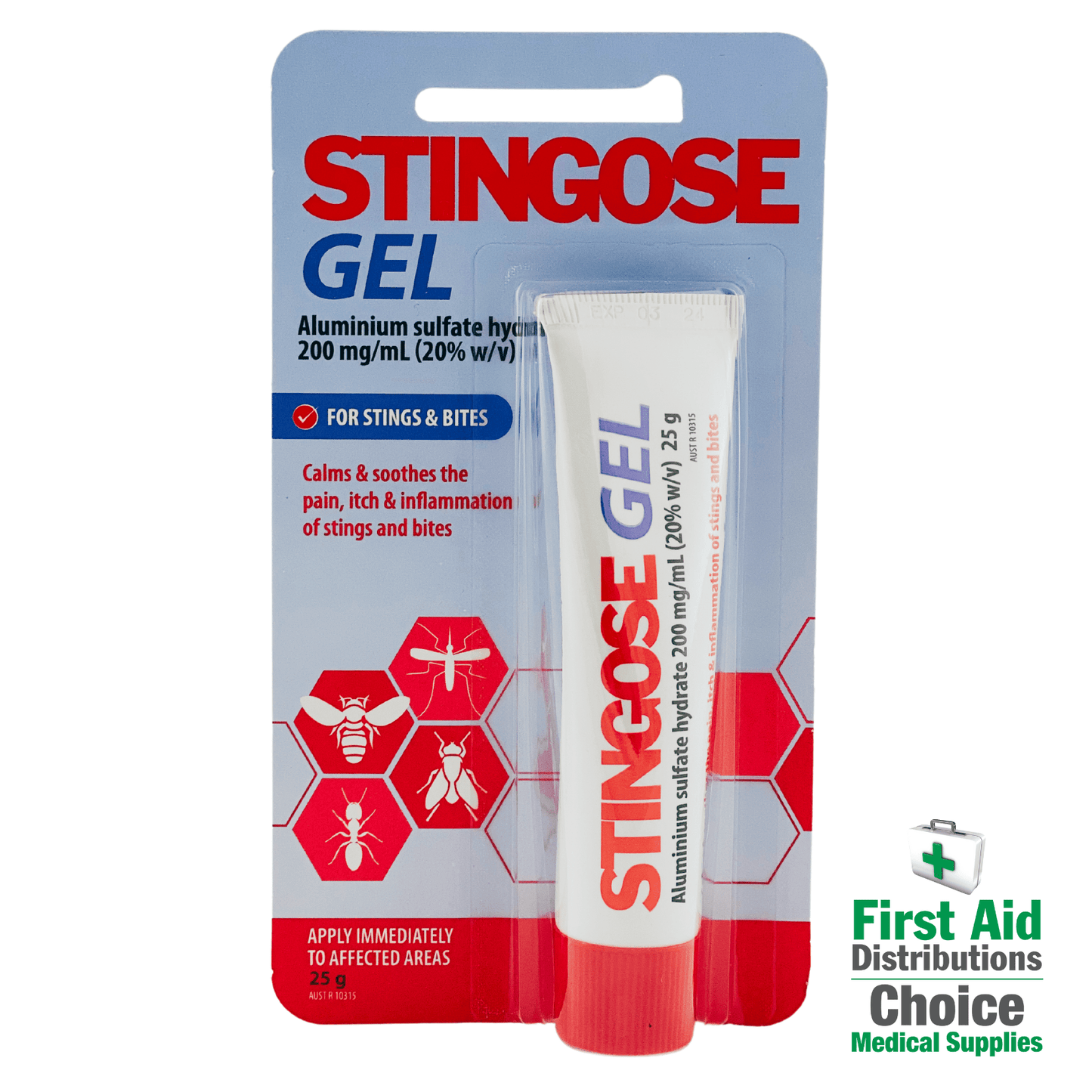 Stingose Gel 25g (1) - First Aid Distributions