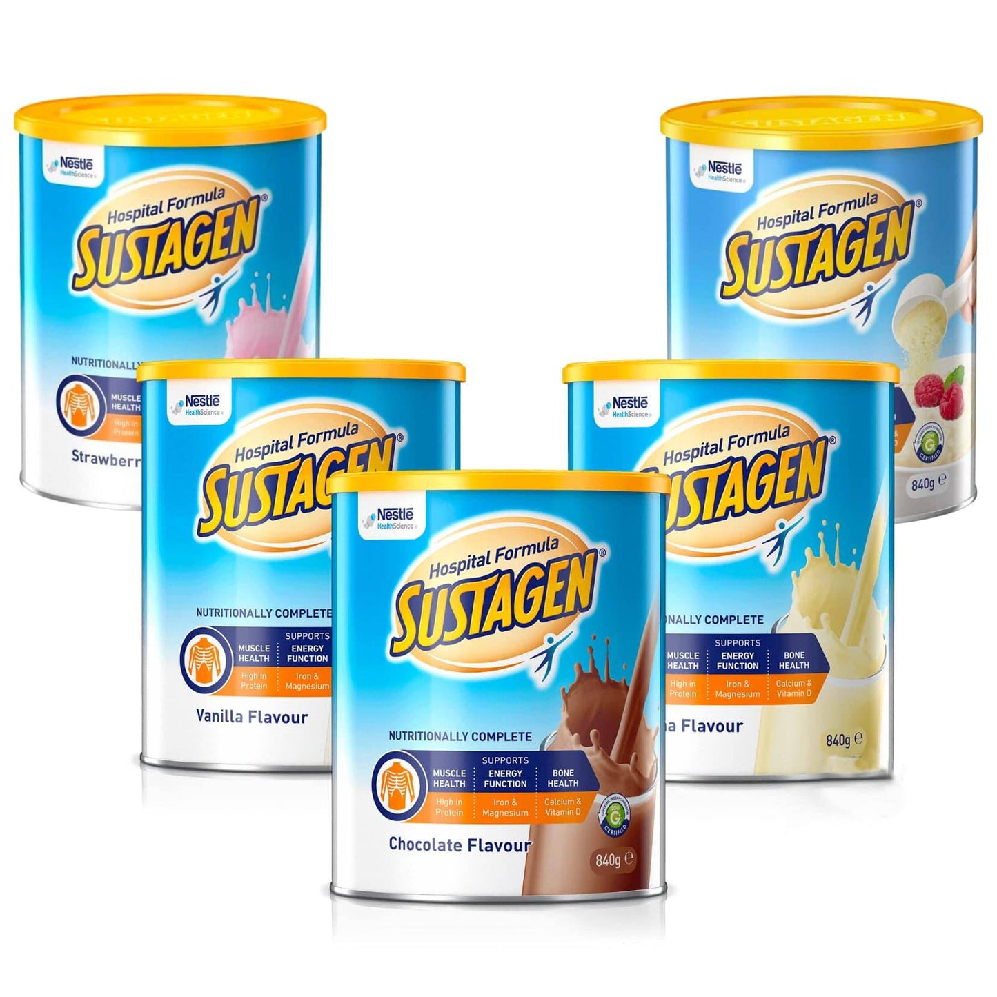 Sustagen Hospital Formula 840g Tin (1) - First Aid Distributions