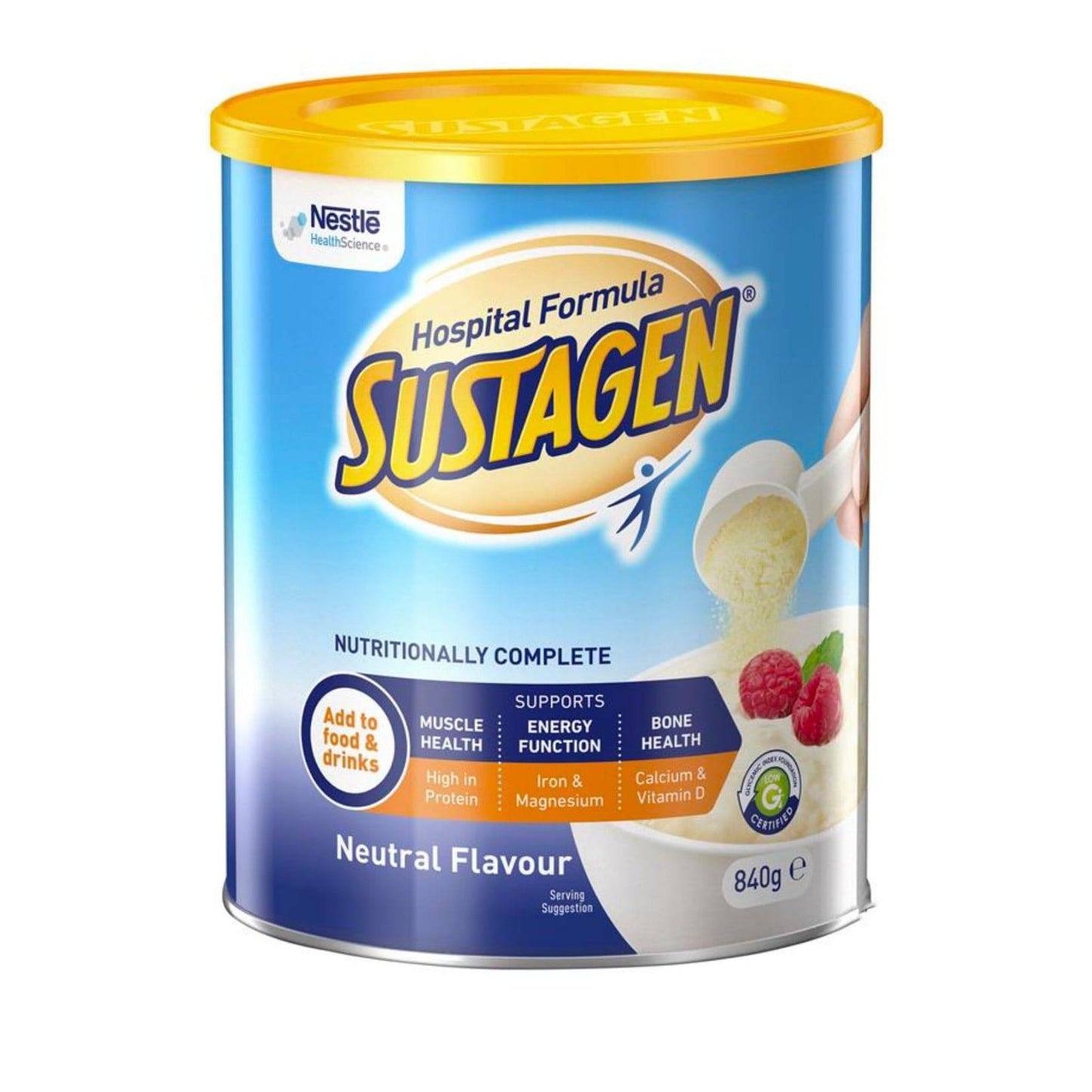 Sustagen Hospital Formula 840g Tin (1) - First Aid Distributions