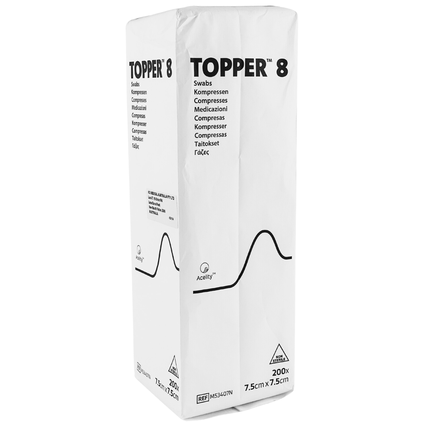 Topper 8 Non Woven Gauze Swabs (200) - First Aid Distributions