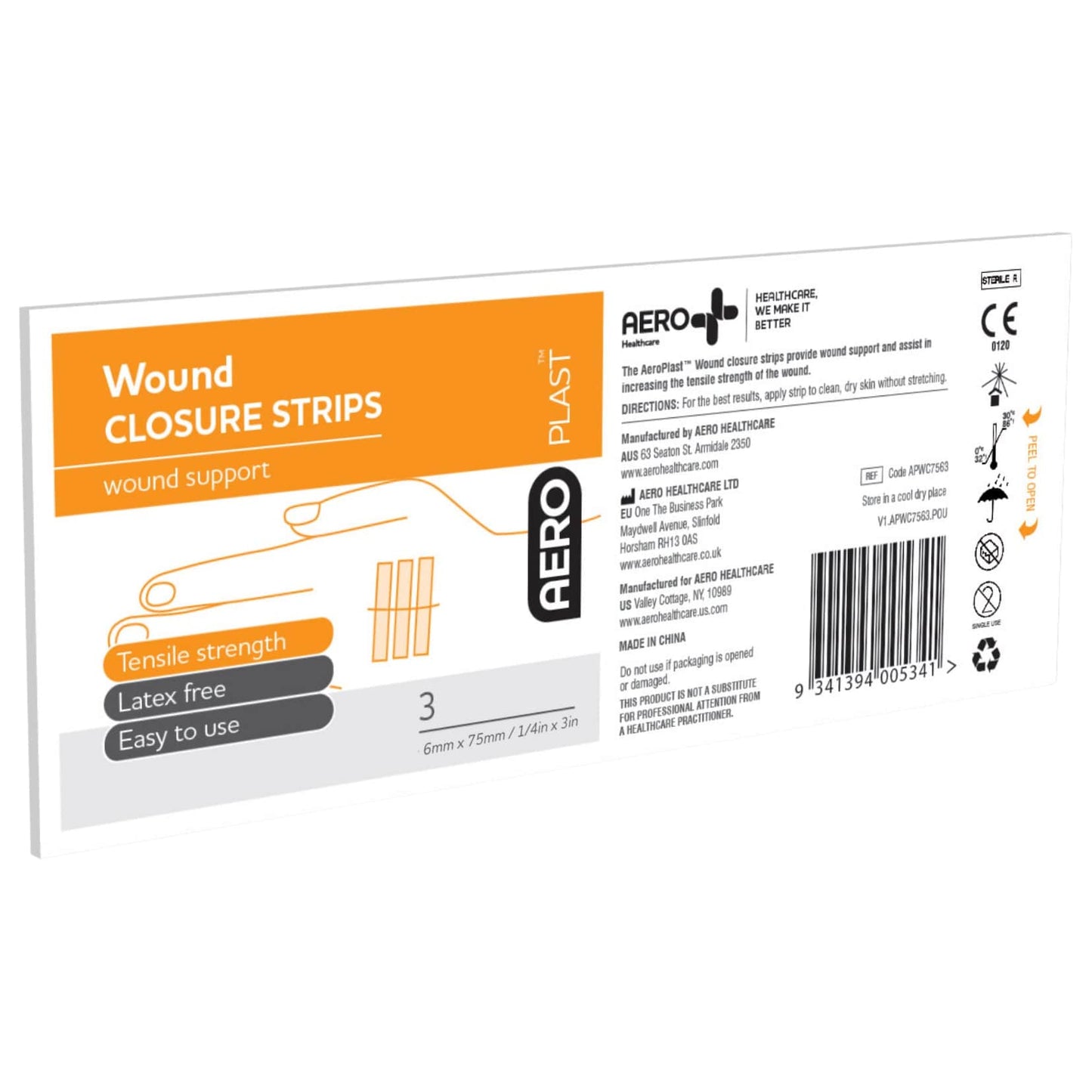 Wound Closure Strips 6mm Box - Aero (50) - First Aid Distributions