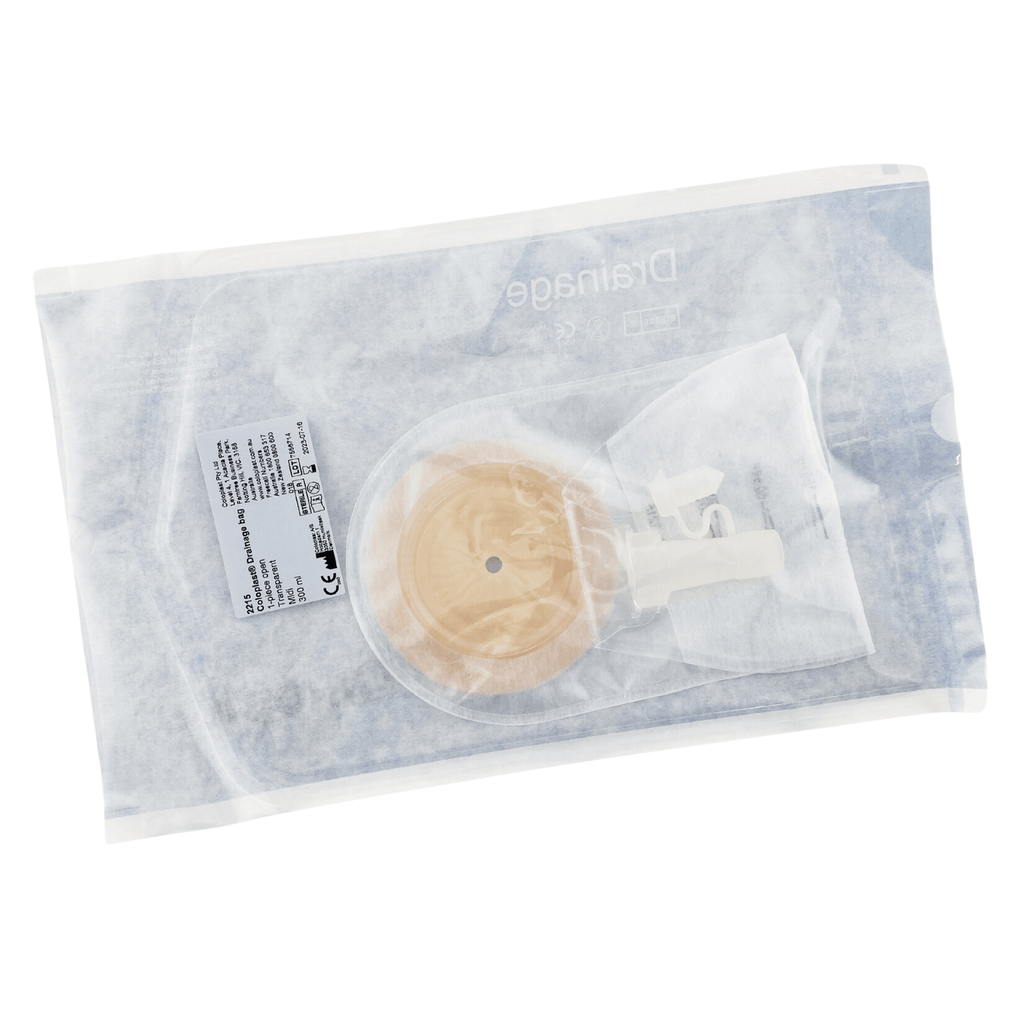 Wound Drainage Midi Bag 300ml - Coloplast (1) - First Aid Distributions