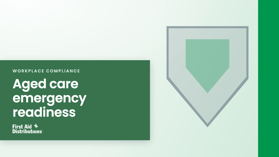 Aged care emergency readiness, First Aid Distributions title card