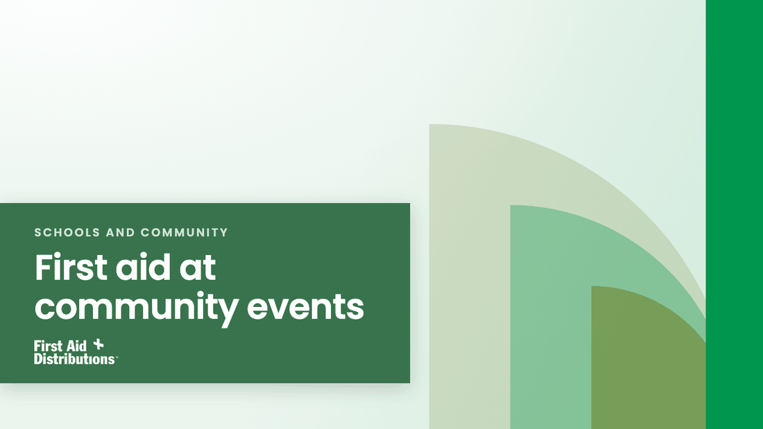 First aid at community events, First Aid Distributions title card