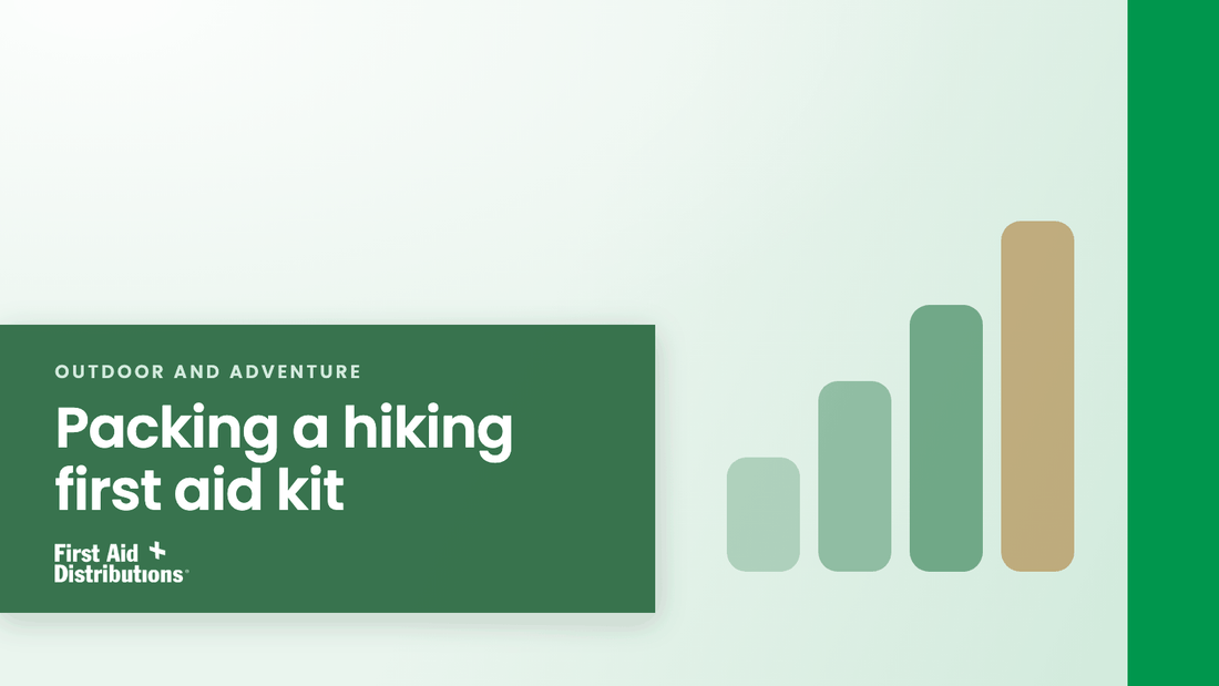 Packing a hiking first aid kit, First Aid Distributions title card