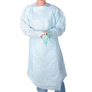 Disposable protective isolation gown