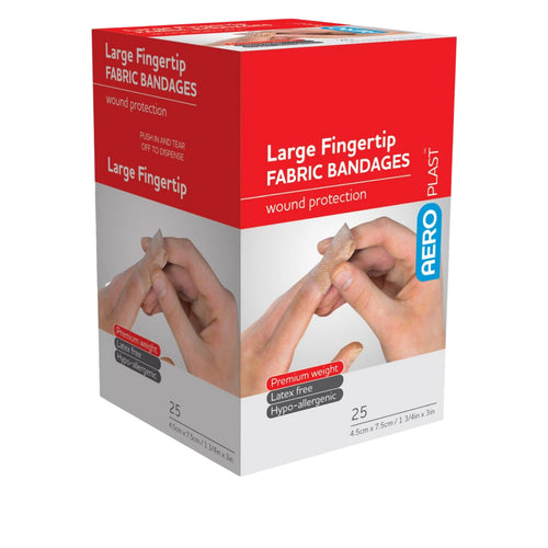 Fabric Plasters Fingertip - Aero (25)