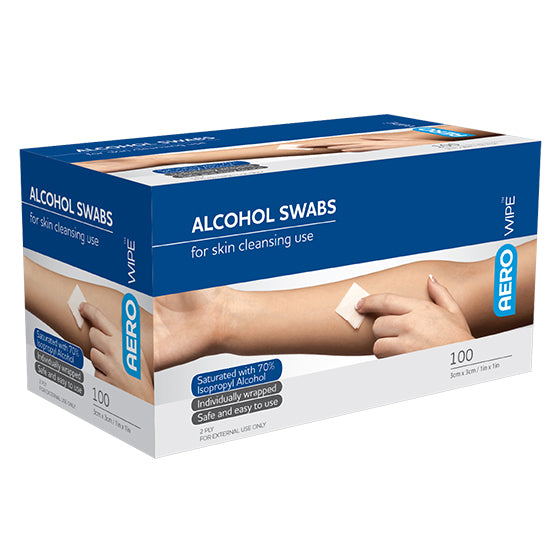 Alcohol Swabs Box - Aero (100)