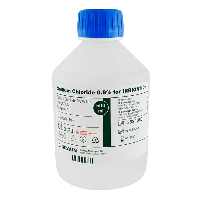 Sodium Chloride 0.9% Saline 500ml Bottle (1)