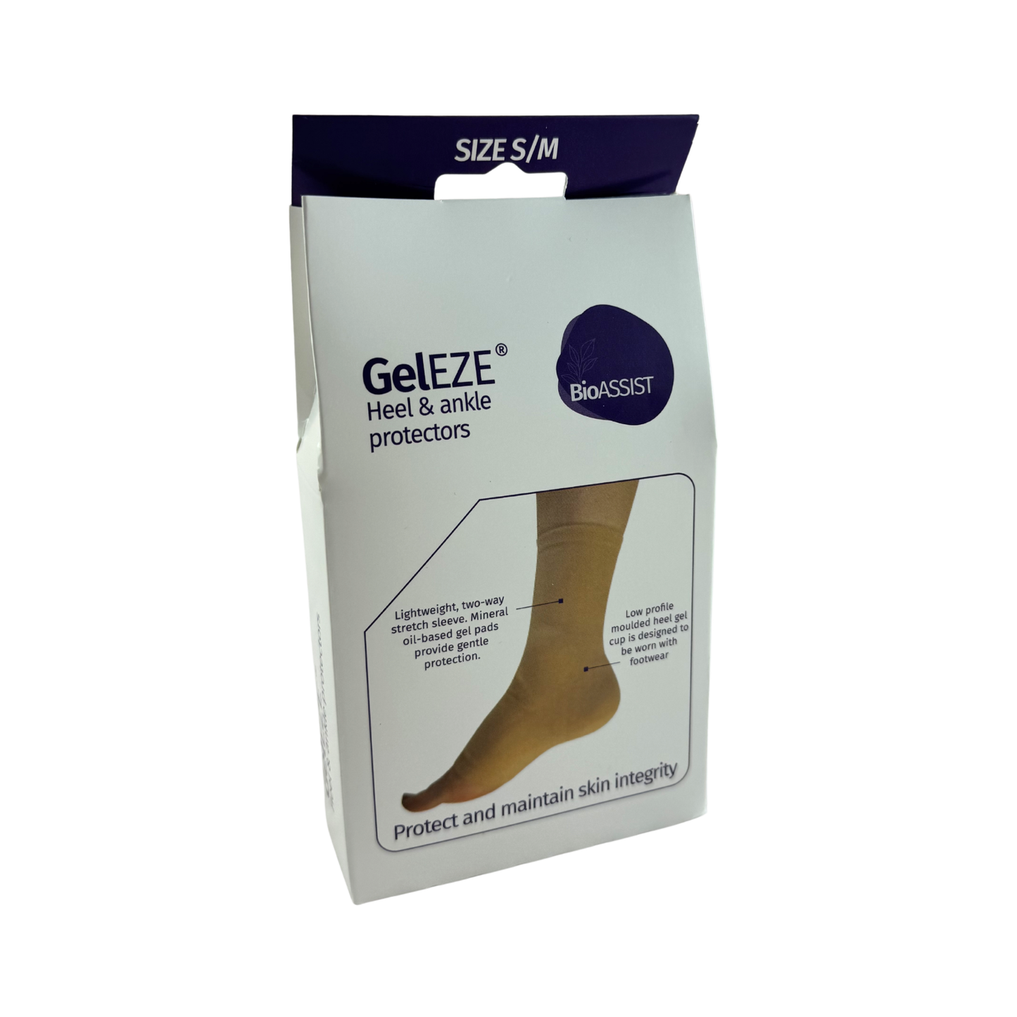 Bioassist GelEZE product image showing a clear gel container with the GelEZE label, used for dental or oral health applications.