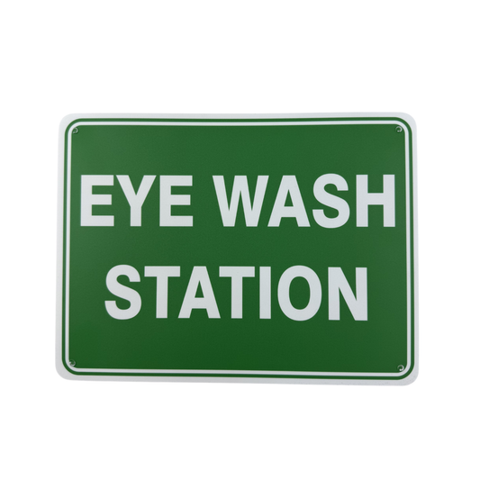 Eye Wash Station Sign Poly 300mm x 225mm