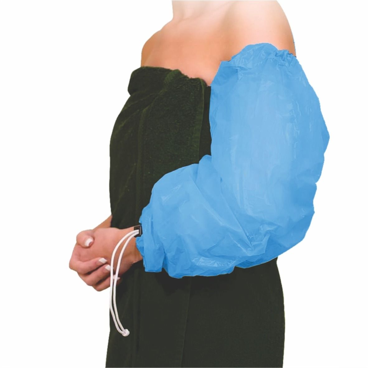 Bodyassist waterproof shower sleeve for plaster casts, arm and leg sleeve in transparent waterproof material for protection.