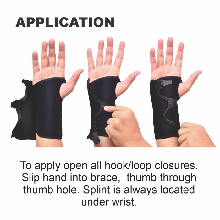 Bodyassist Comfort Carpal Tunnel Wrist Brace One Size Black