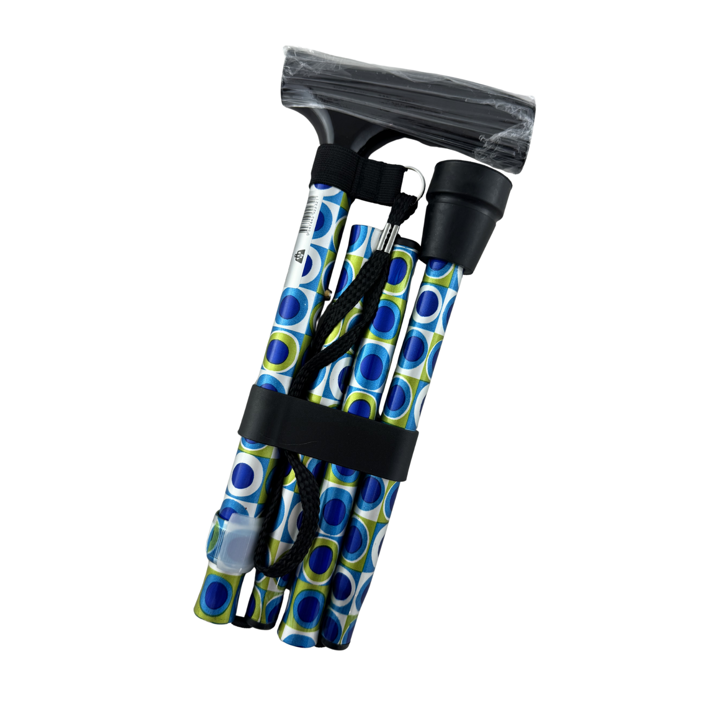 Folding Walking Stick - Patterned (1)
