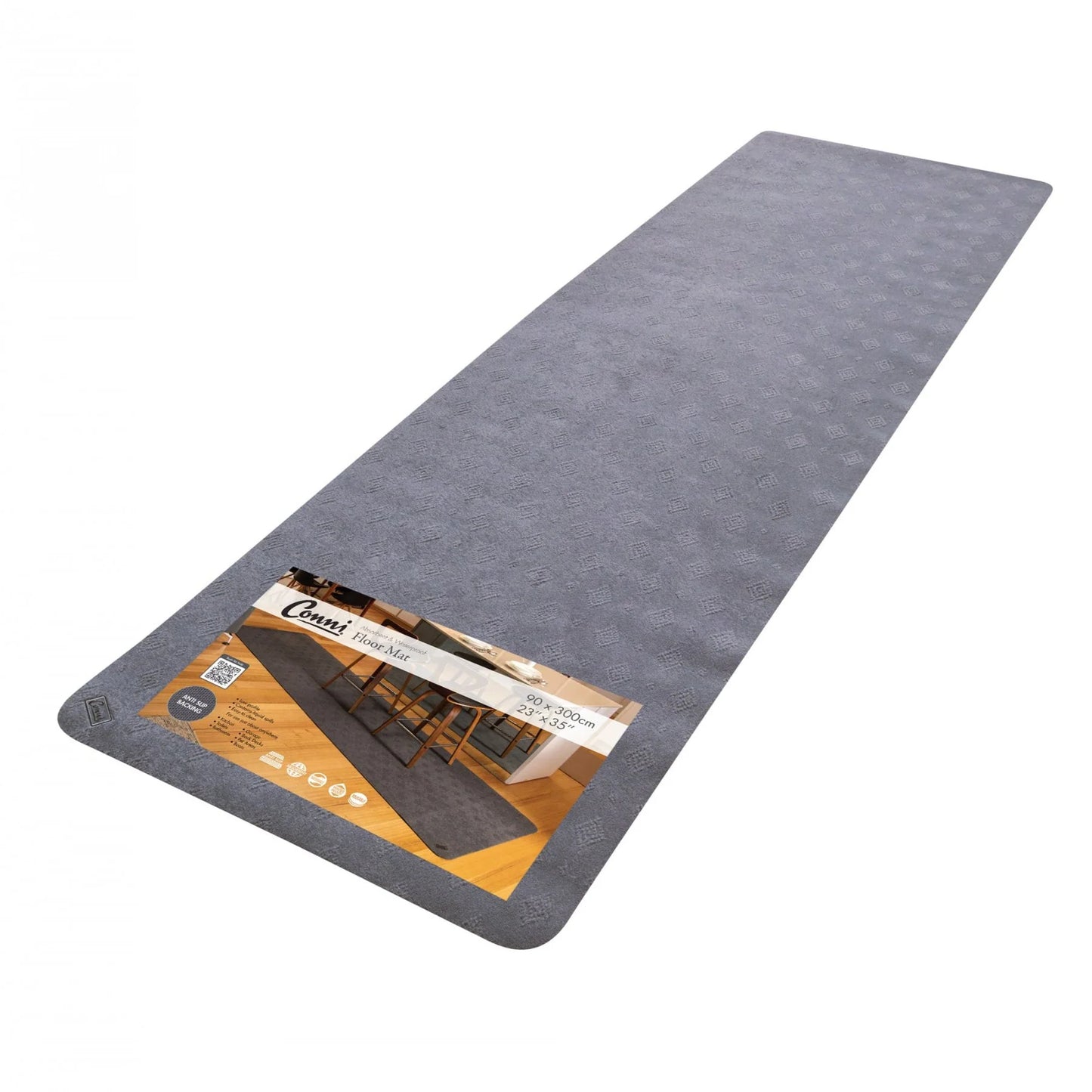 Conni Anti Slip Absorbent Floor Mat 90x300cm, Marathon Runner
