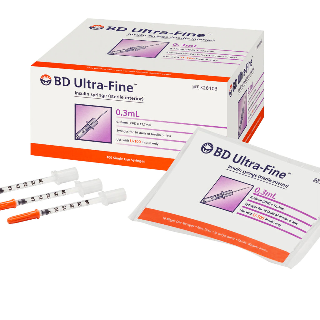 Insulin Syringe 29g / 13mm x 0.3ml Box (100)