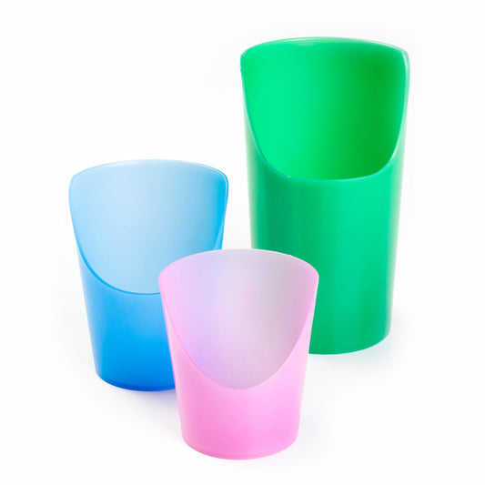 Flexi Cup by The Therapy Store, flexible ergonomic drinking cup with a soft silicone body and durable handle, suitable for all ages.