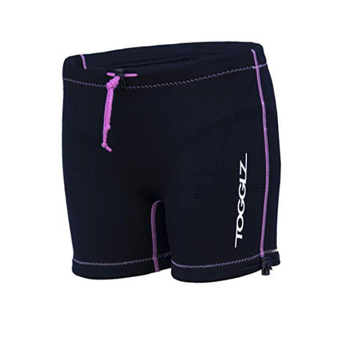 Conni Kids Swim Shorts Black with Pink Trim (1)