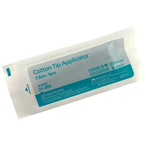 Cotton Tip Applicator 7.5cm Sterile (5)