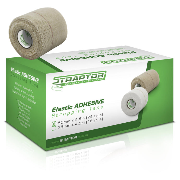 Elastic Adhesive Bandage Beige/Flesh 50mm x 4.5m - Straptor (24)