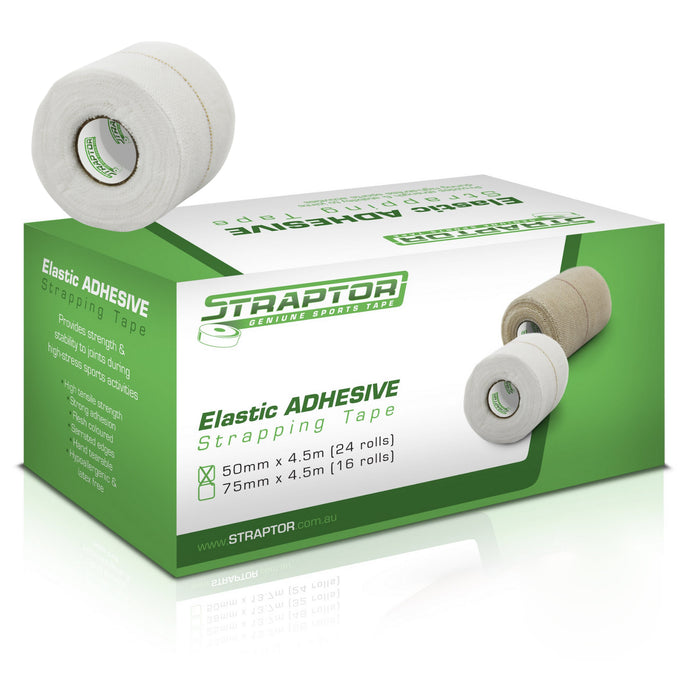 Elastic Adhesive Bandage White 50mm x 4.5m - Straptor (24)