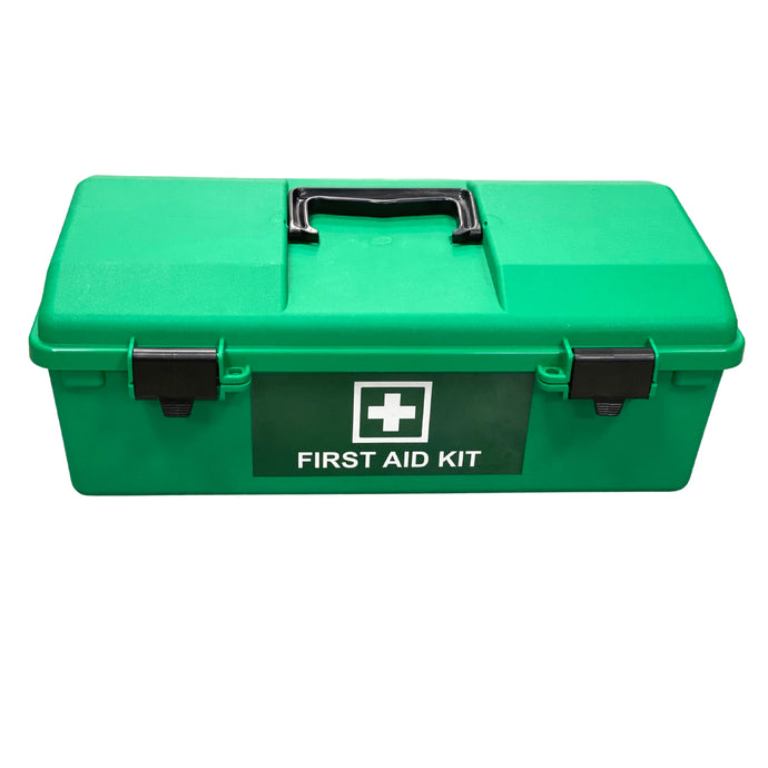 Empty First Aid Box Portable - Green Lift Out Tray (1)