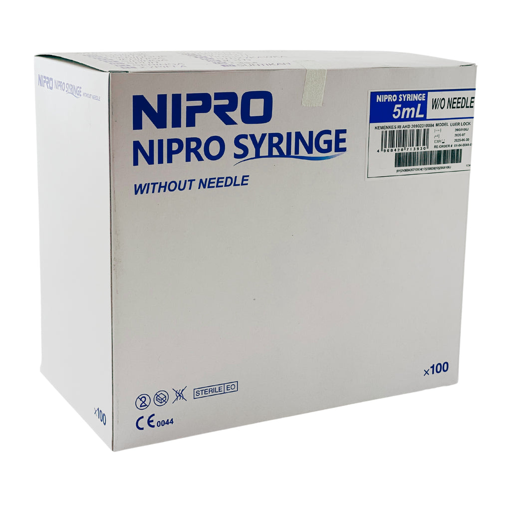 Nipro Syringe Luer Lock 5ml (100)
