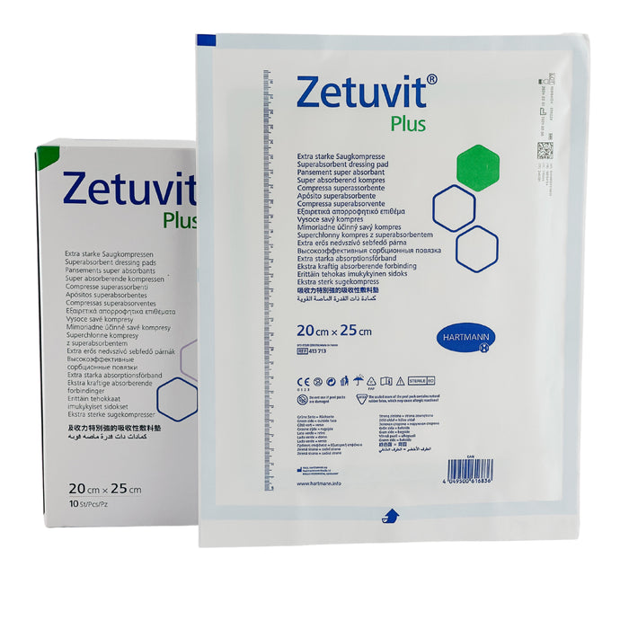 Zetuvit Plus Wound Dressing 20cm x 25cm Box (10)