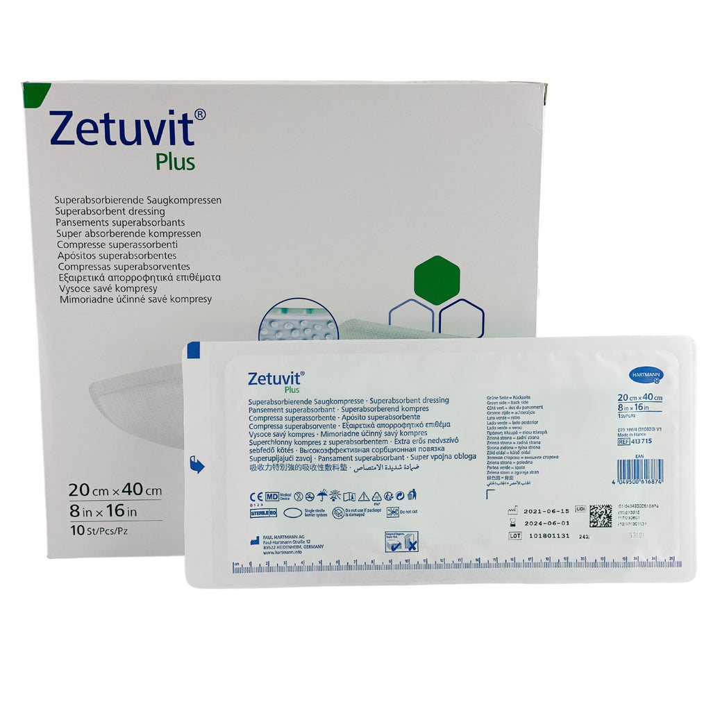 Zetuvit Plus Wound Dressing 20cm x 40cm Box (10)