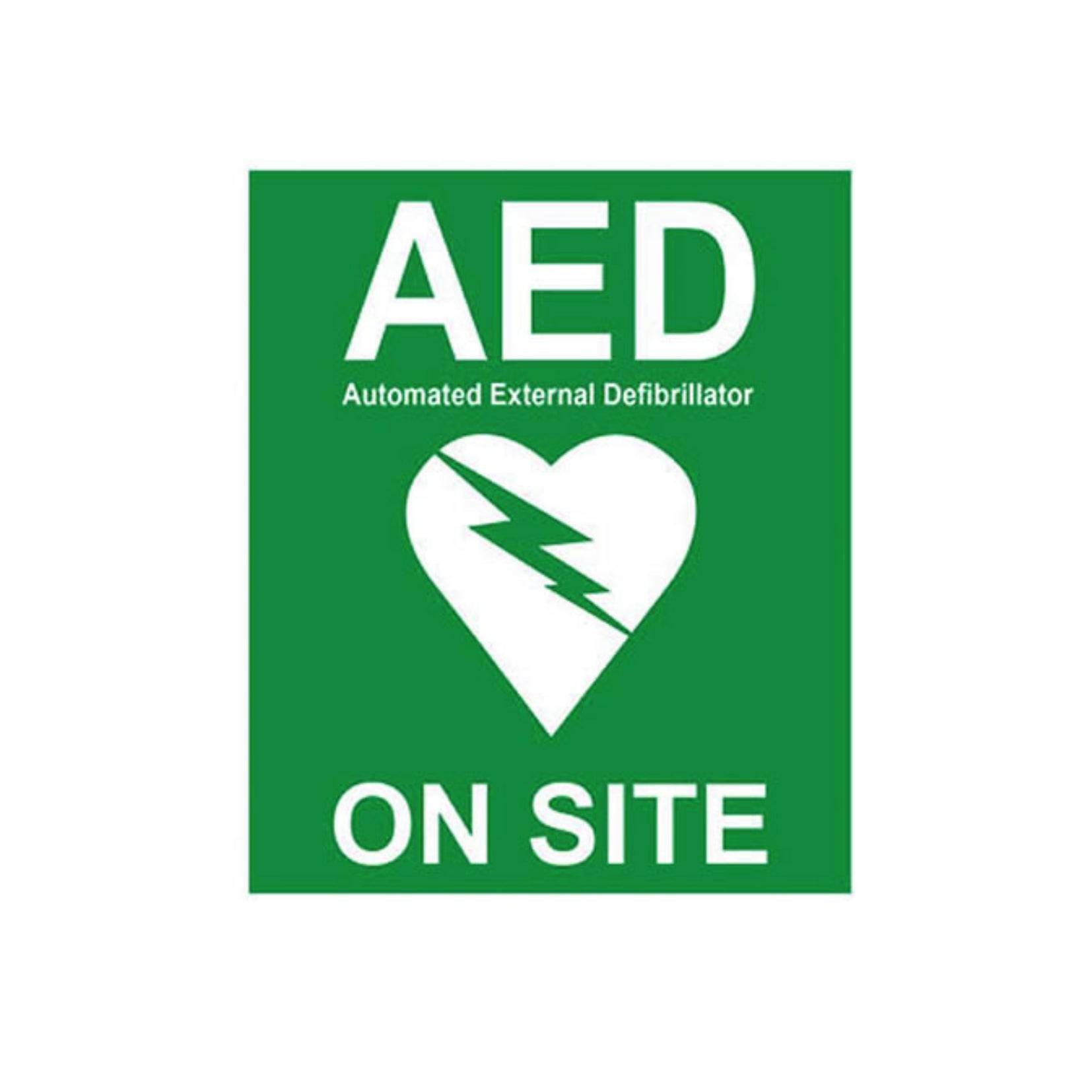 AED Wall Sign Sticker (1) - First Aid Distributions