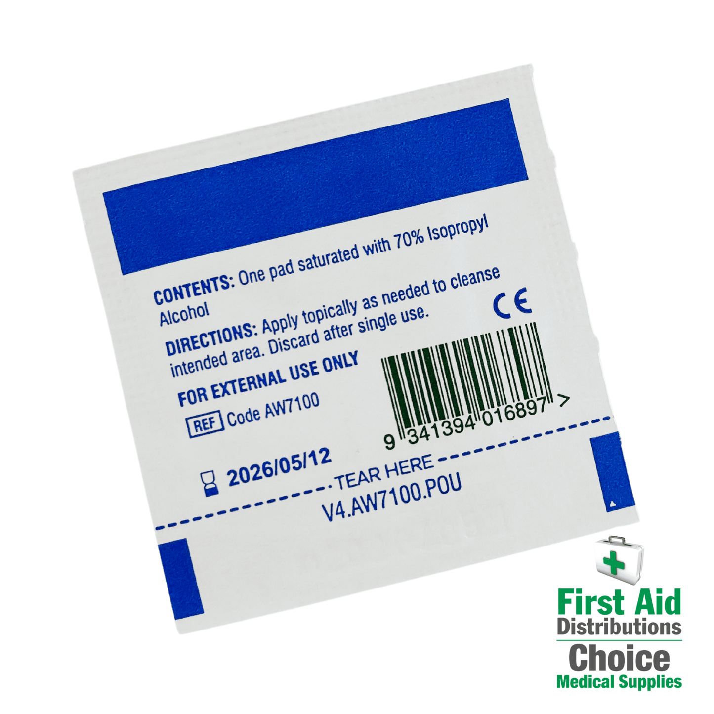 Alcohol Swabs Box - Aero (100)